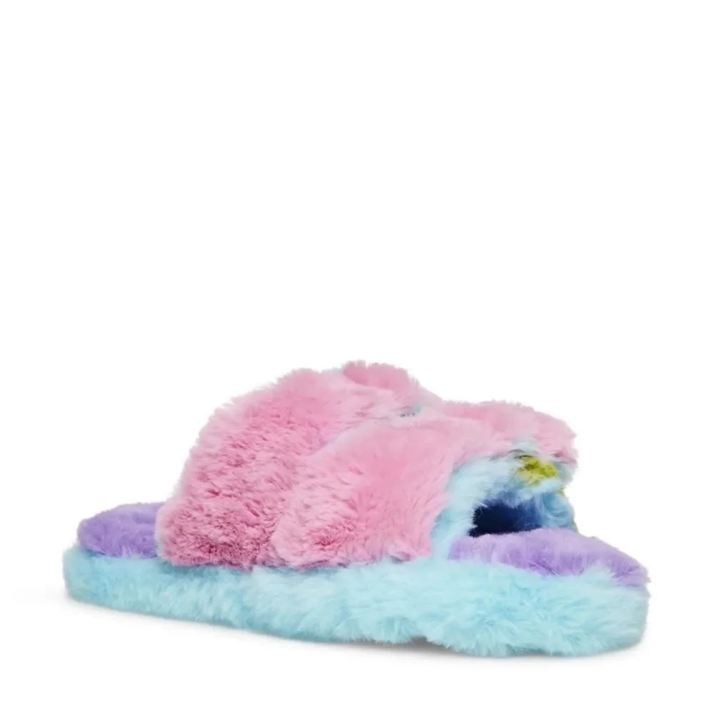 Steve Madden Kids' Jaround Faux Fur Slide Slipper